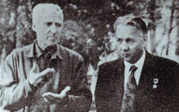 Константин Симонов и А.А.Блесков 