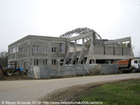 Строительство физкультурно-оздоровительного комплекса . Зеленокумск 2012.