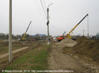 Строительство - реконструкция моста через р. Куму. Зеленокумск 2012.