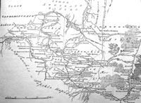 Часть карты Астраханской и Кавказской губерний 1803 г. (по И.В.Ровинскому)